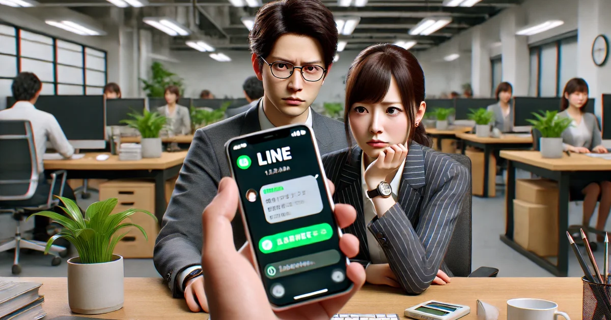 上司にライン（LINE）を未読無視される部下